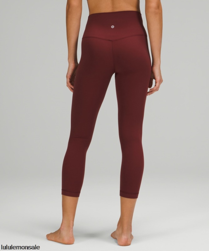 Lululemon Damen DELULU209 | Roter Merlot Ausrichten Hochhaus Ernte 23